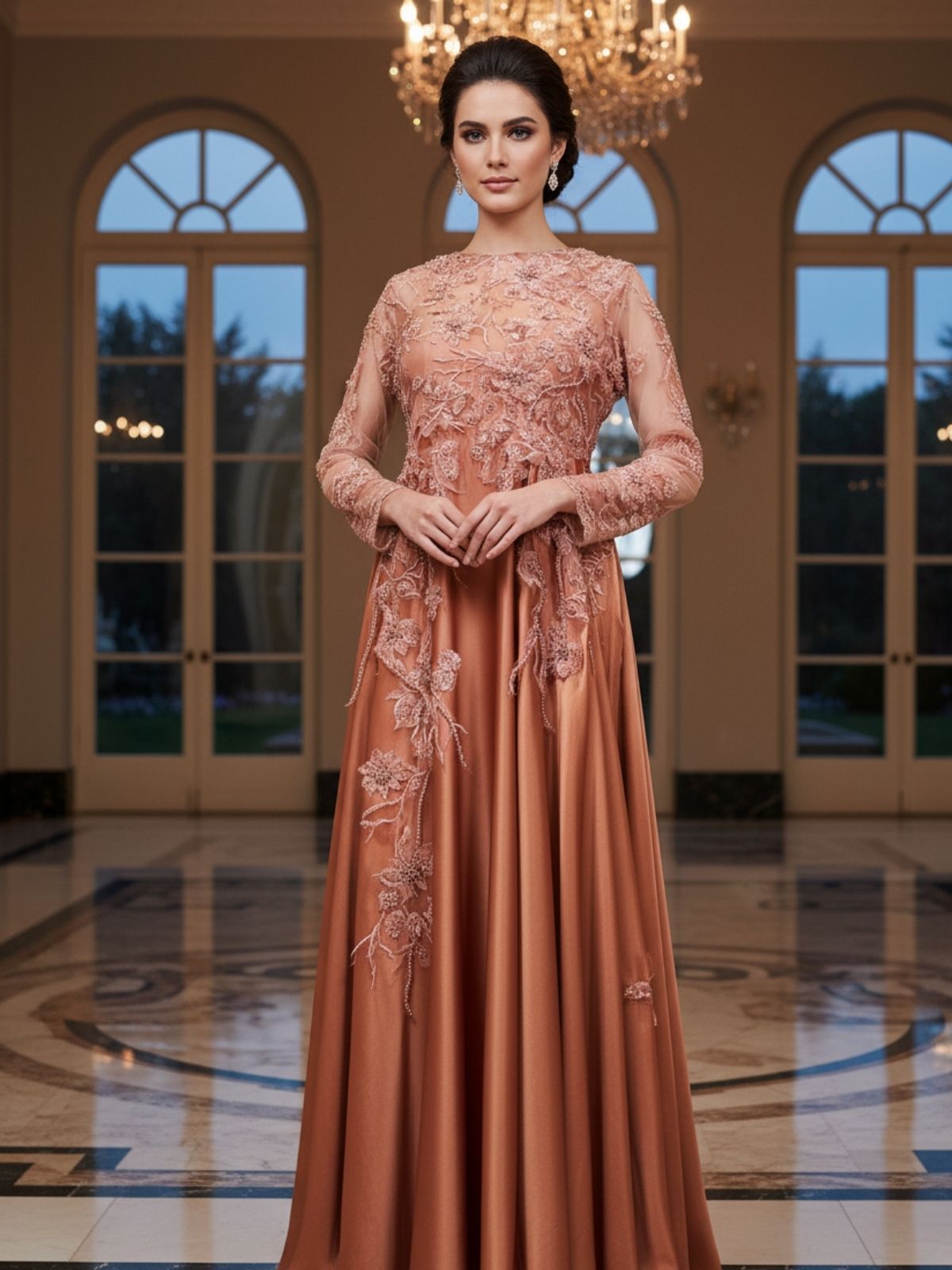 Rose Gold Bridal Shower Gown Rose Gold Bridal Shower Gown
