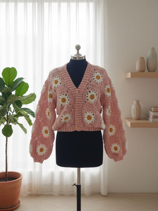 Bloom Cardigan Pink