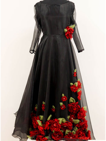 The Black Flower Gown