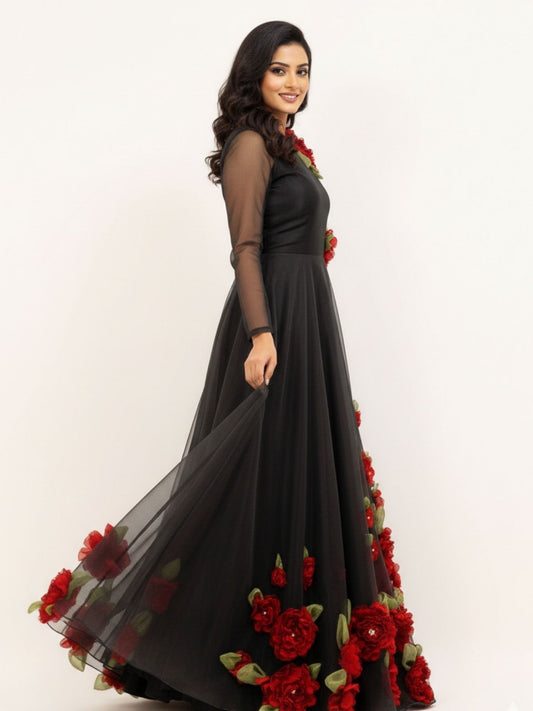 The Black Flower Gown