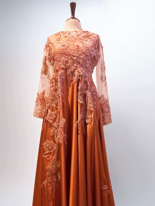 Rose Gold Bridal Shower Gown